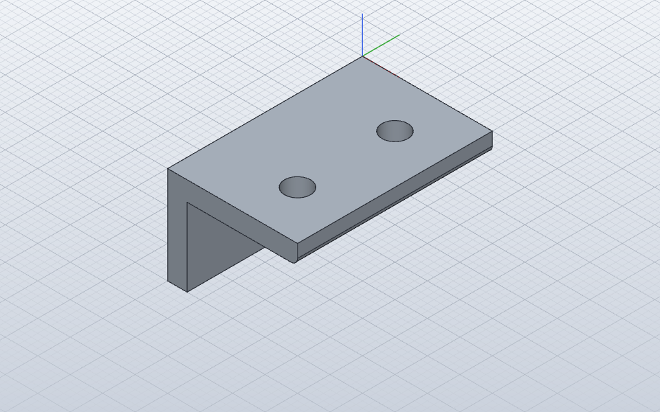The bracket example, rendered by solidcraft-cli snapshot